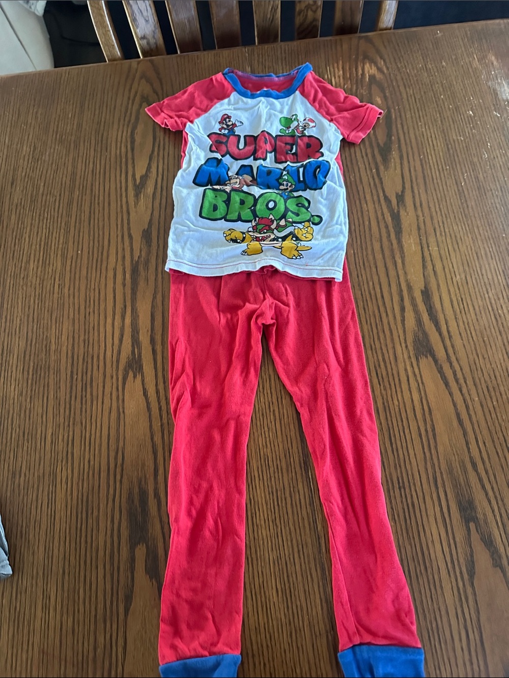 Nintendo Kids Red and White Pajama Set